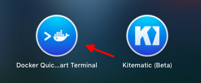 Docker Quickstart Terminal.app を起動