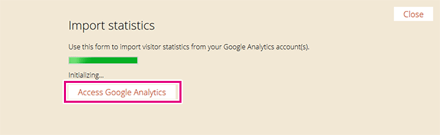 Access Google Analytics