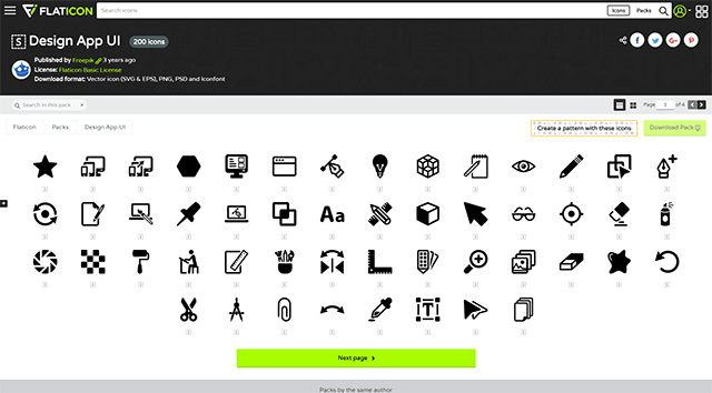 Design App UI 200 icons