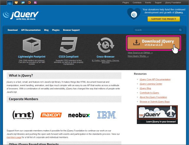 Download jQuery