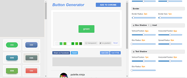 CSS3 Button Generator