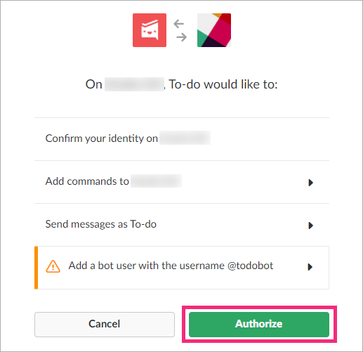 SlackとTo Do アプリの連携