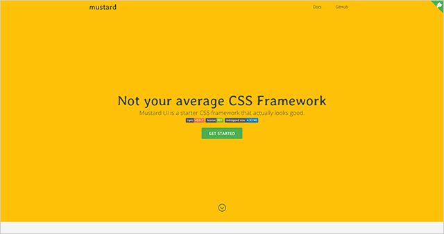 GZIPで6KBのCSSフレームワークMustard UI
