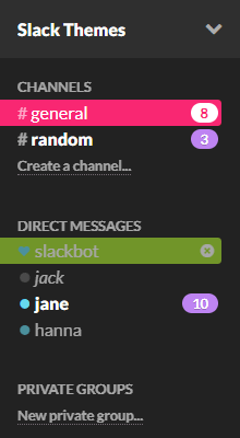 Slackダークテーマ・Monokai