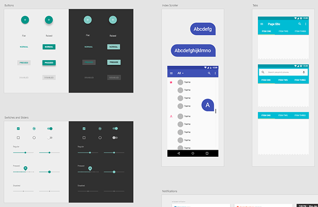 Android用のUI Kit