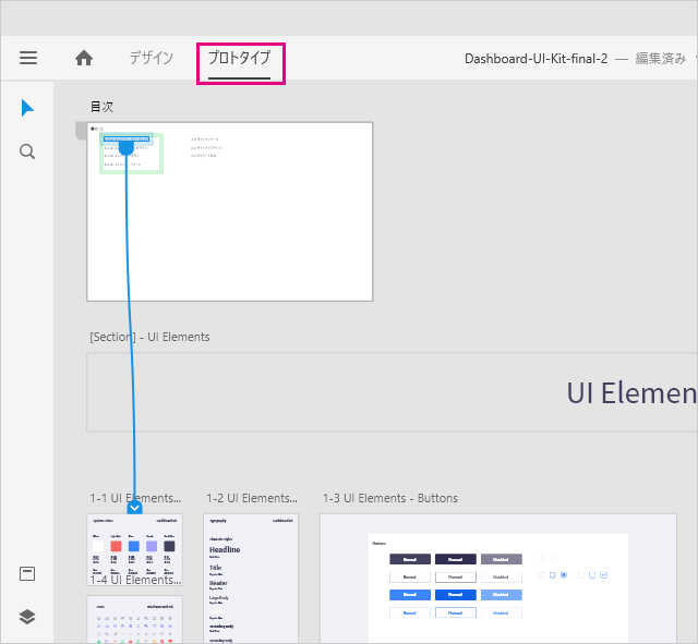 目次からアートボードにリンク